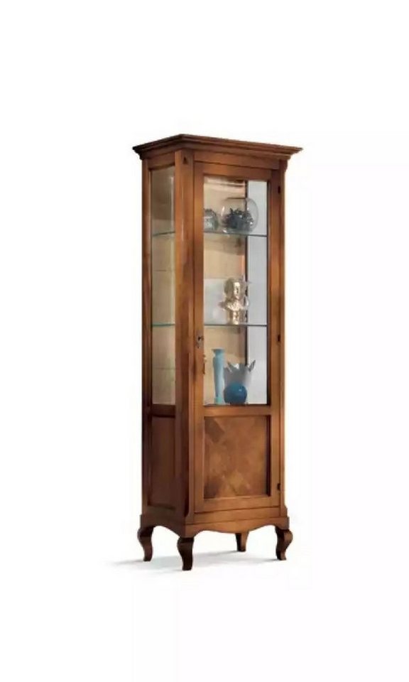 JVmoebel Vitrine Holz Vitrine mit Glas - Italienische Möbel und Regale (1-St., Vitrine) Made in Italy von JVmoebel
