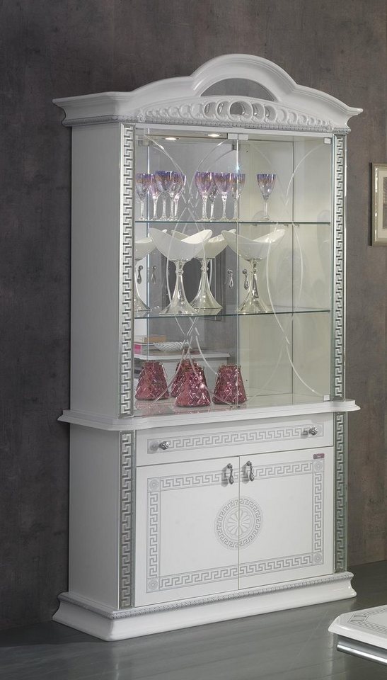 JVmoebel Vitrine Italienische Glasvitrine – Kommode mit Schrank und Stauraum Made in Europa JVmoebel Vitrine Italienische Glasvitrine – Kommode mit Schrank und Stauraum Made in Europa von JVmoebel