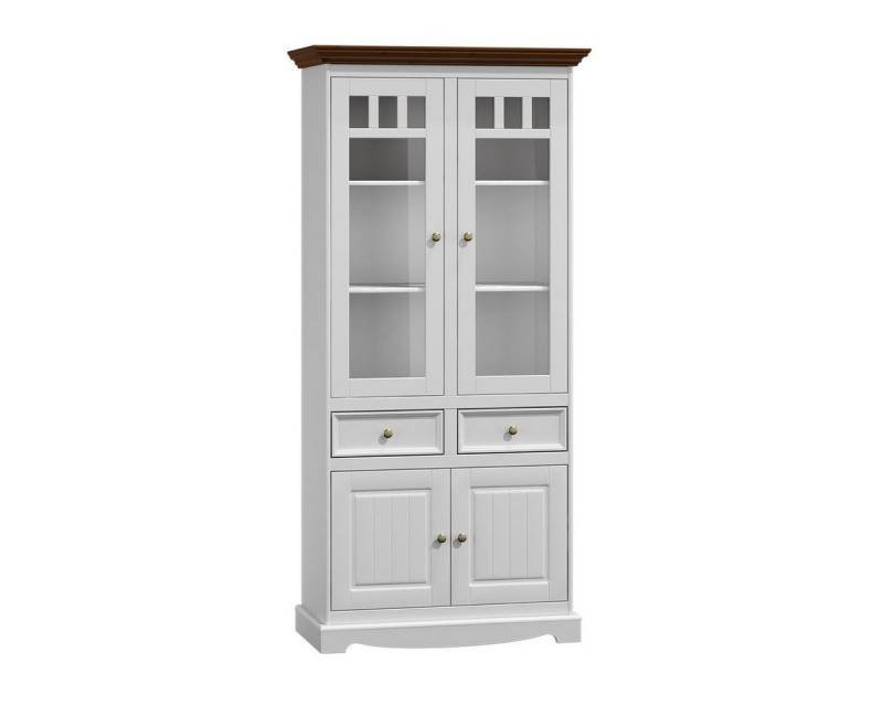 JVmoebel Vitrine Klassische Eckvitrine aus Holz mit Glastüren und Stauraum Made in Europa von JVmoebel