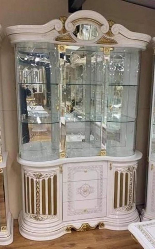 JVmoebel Vitrine Klassische Glas Vitrinen Holz Schränke Design Wohnzimmer Vitrine Holz von JVmoebel