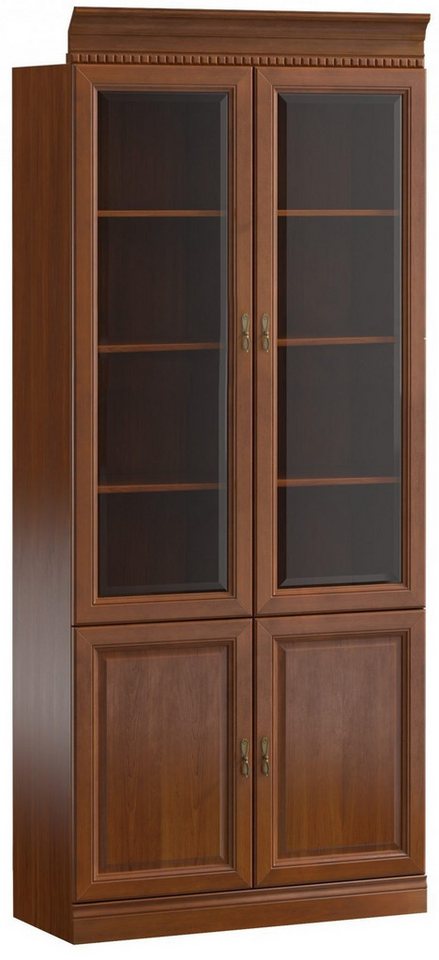 JVmoebel Aktenschrank Klassische Schränke Schrank Vitrinenschrank Glas Schrankwand Model (1-St) Made in Europa von JVmoebel