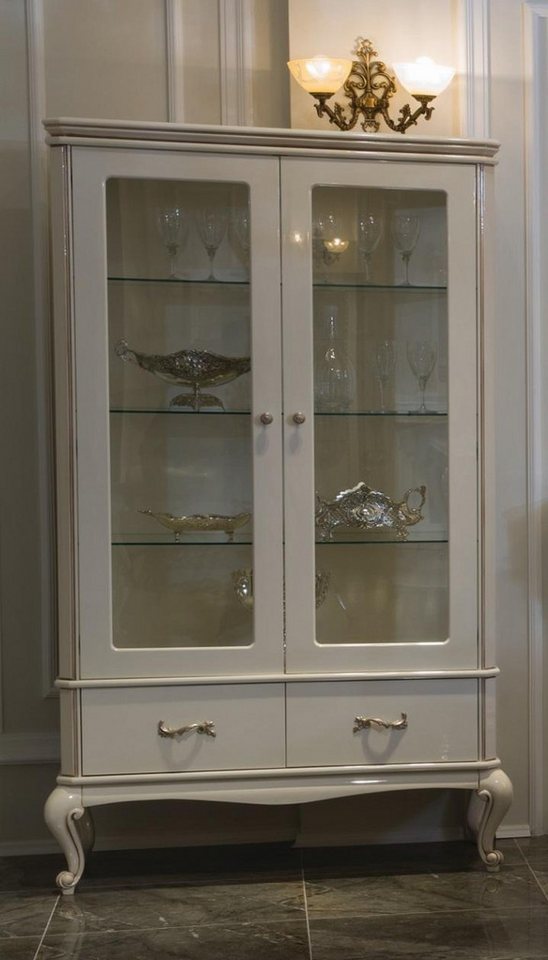 JVmoebel Vitrine Klassischer Vitrinenschrank aus Holz mit Glas, italienisches Design Made in Europa von JVmoebel