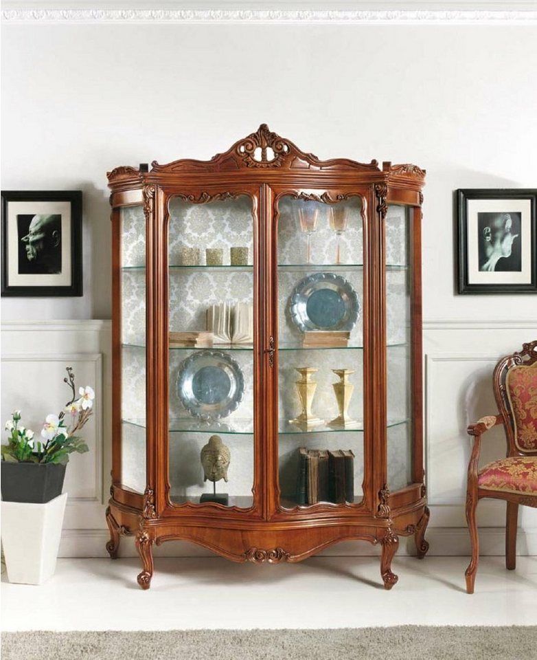 JVmoebel Vitrine Luxuriöse Holz-Vitrine Anrichte XXL Glasschrank Möbel Made in Italy JVmoebel Vitrine Luxuriöse Holz-Vitrine Anrichte XXL Glasschrank Möbel Made in Italy von JVmoebel