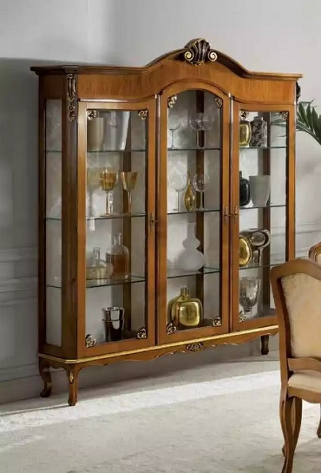 JVmoebel Vitrine Luxuriöse Vitrine aus Holz mit Glasfront – Elegantes Bücherregal (1-St., Vitrine) Made in Europa von JVmoebel