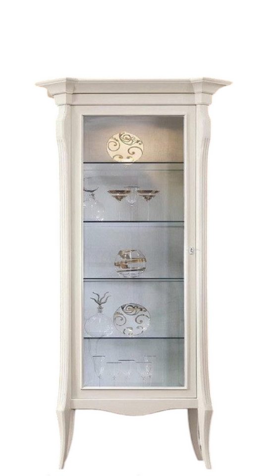 JVmoebel Vitrine Luxus Vitrine Schränke Vitrinen Schrank Wohnzimmer Holz Glas (Vitrine) Made in Europa von JVmoebel