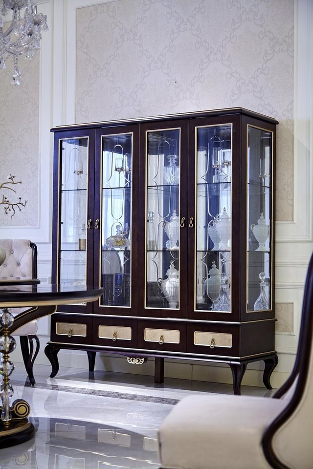 JVmoebel Vitrine Klassische Schrank italienische Möbel Vitrinenschrank Vitrinen Glas Made in Europa von JVmoebel
