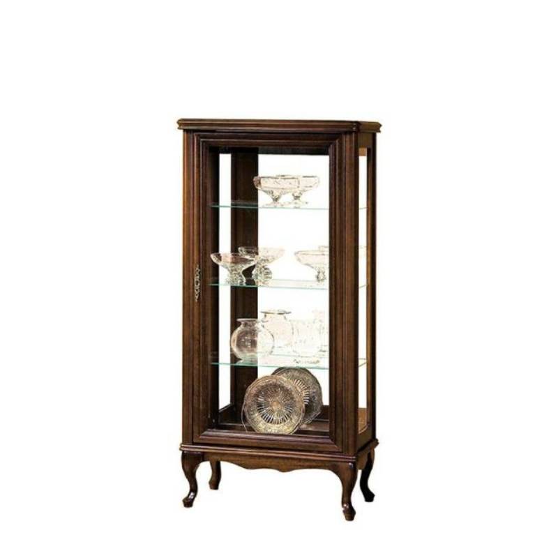 JVmoebel Vitrine Klassische Schrank Italienische Möbel Vitrinenschrank Vitrinen Braun Made in Europa von JVmoebel