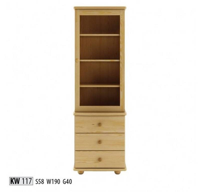 JVmoebel Vitrine Massives Regal mit Glas Vitrine für das Wohnzimmer Made in Europa von JVmoebel