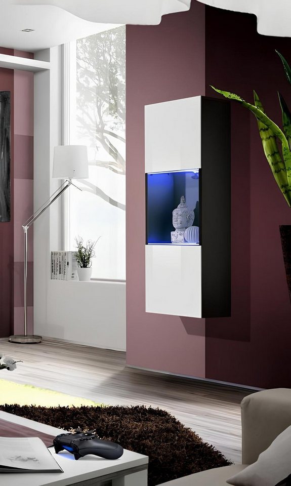 JVmoebel Vitrine Moderne Hängeschrank Vitrine aus Holz für das Wohnzimmer Made in Europa JVmoebel Vitrine Moderne Hängeschrank Vitrine aus Holz für das Wohnzimmer Made in Europa von JVmoebel