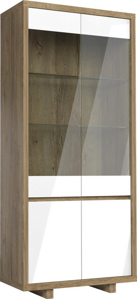 JVmoebel Vitrine Moderne Vitrine Kommoden Vitrinen Kommode Vitrinenschrank Glas Made in Europa von JVmoebel
