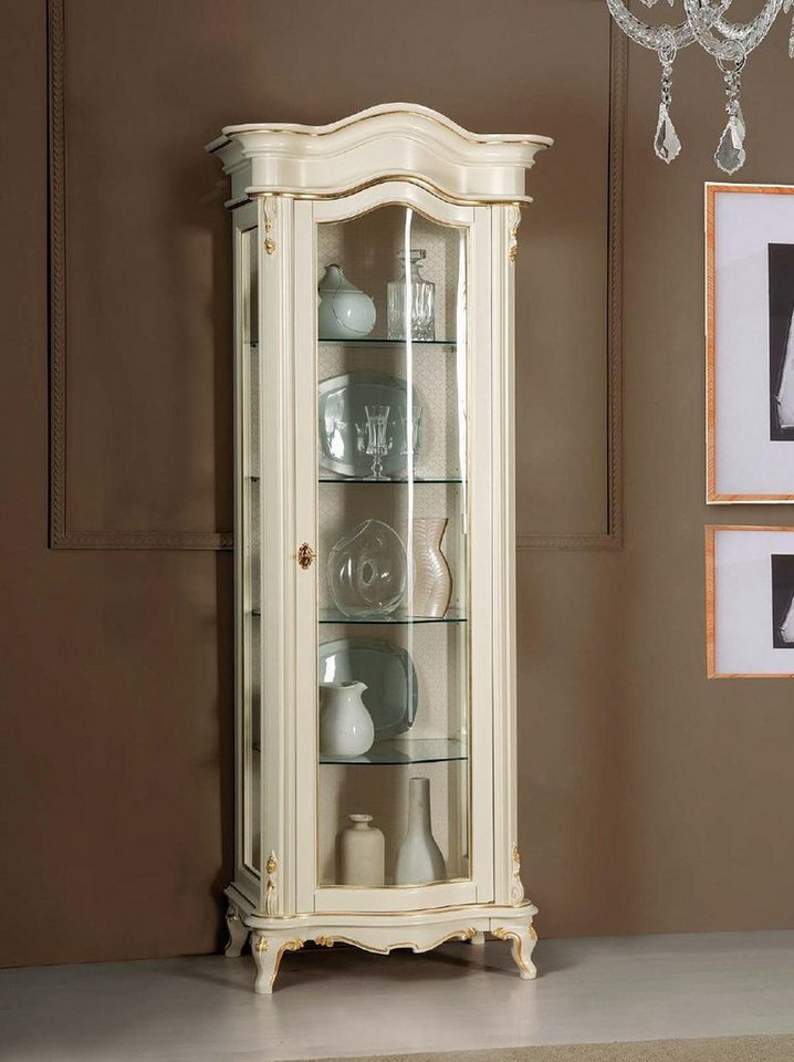 JVmoebel Vitrine Moderner Aktenschrank aus Holz mit Glasregal – Weißes Möbelstück Made in Europa JVmoebel Vitrine Moderner Aktenschrank aus Holz mit Glasregal – Weißes Möbelstück Made in Europa von JVmoebel