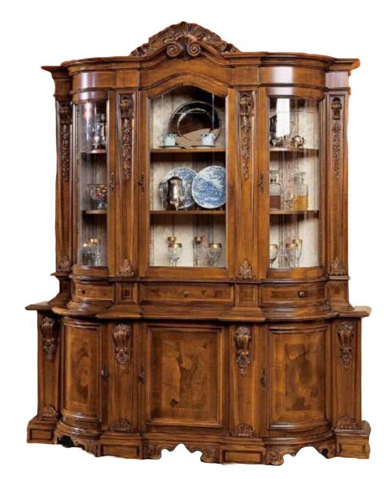 JVmoebel Vitrine Möbel Glasschrank Vitrine Holz Vitrinen Schrank Schränke Anrichte Made in Europa von JVmoebel
