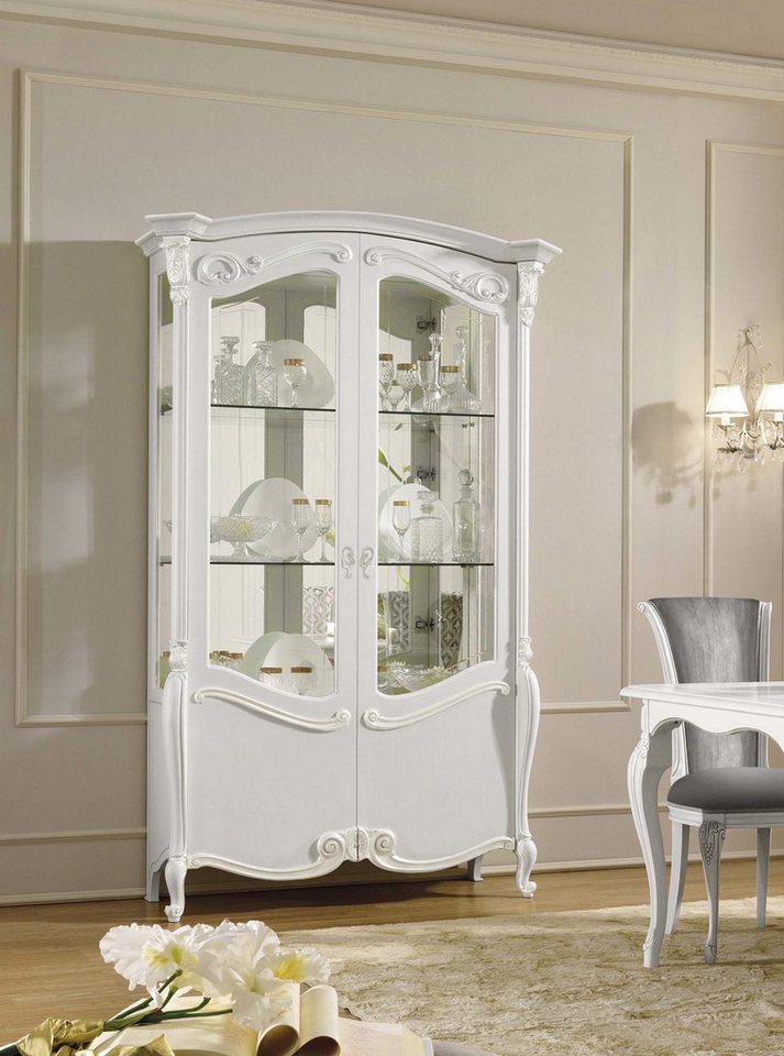 JVmoebel Vitrine Schrank in Weiß – Moderne Kommode mit Glasvitrine NEU Made in Europa JVmoebel Vitrine Schrank in Weiß – Moderne Kommode mit Glasvitrine NEU Made in Europa von JVmoebel