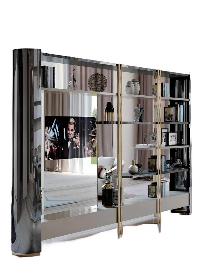 JVmoebel Vitrine Tv Wand Design Bizzotto Wohnzimmer Regale Vitrine Schrank Möbel Design (Vitrine) Made in Europa von JVmoebel