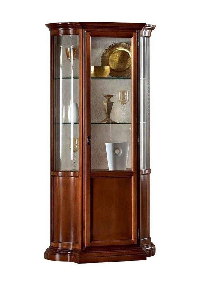 JVmoebel Vitrine Glasschrank Braun Italienische Möbel Vitrinen Schränke Wohnzimmer Made in Europa von JVmoebel