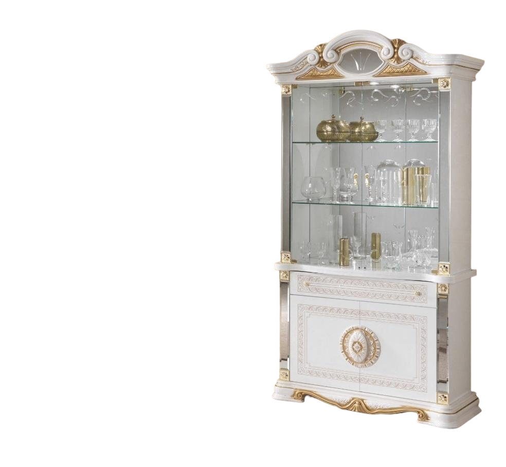 JVmoebel Vitrine Vitrine Italienische Luxus Möbel Vitrinen Kommodenschrank Glas Design Schrank von JVmoebel