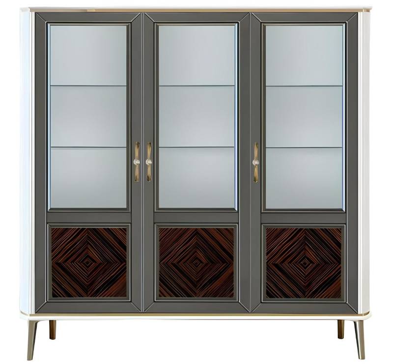 JVmoebel Vitrine Klassischer Möbel Glas Schrank für stilvolles Wohnzimmer (Vitrine) Made in Europa von JVmoebel