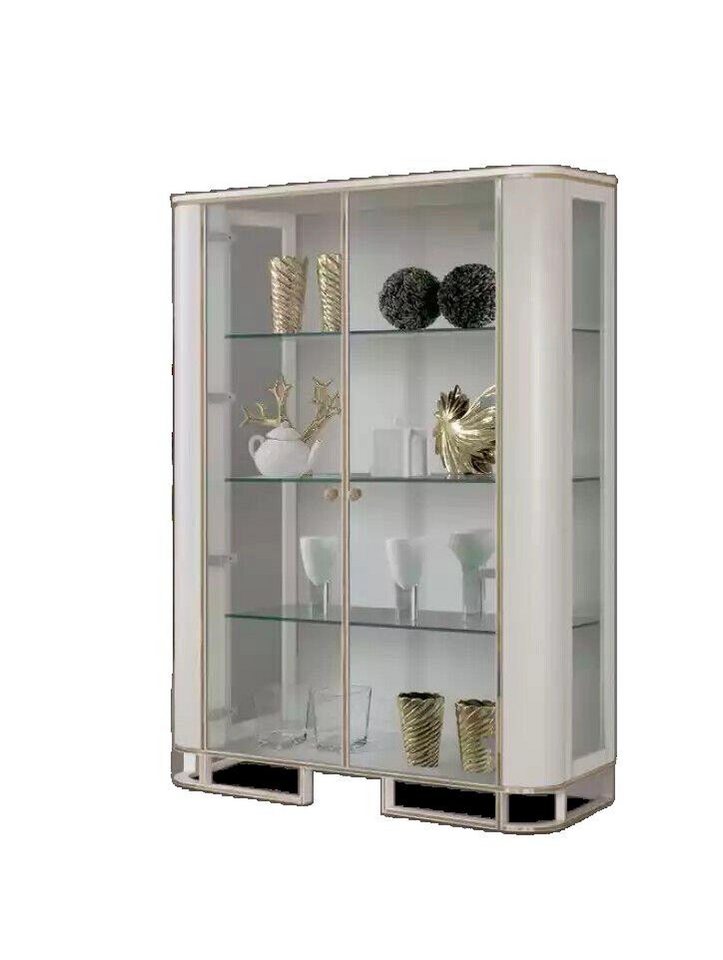 JVmoebel Vitrine Moderne elegante Holz-Glas Wohnzimmermöbel im Luxus-Stil (Vitrine) Made in Europa von JVmoebel