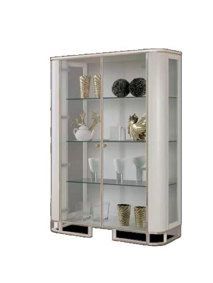 JVmoebel Vitrine Vitrine Schöne aus Holz und Glas wohnzimmer neu Modern Luxus (Vitrine) Made in Italy von JVmoebel