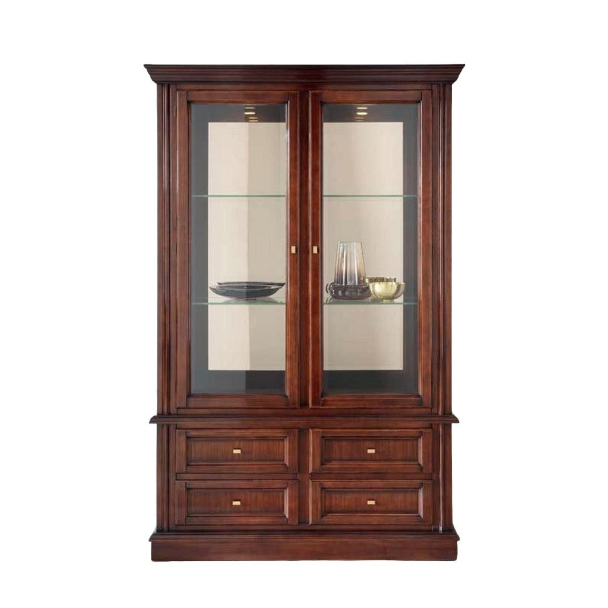JVmoebel Vitrine Schränke Möbel Klassischer Stil Vitrinen Wohnzimmer Anrichte Glas Holz Made in Europa JVmoebel Vitrine Schränke Möbel Klassischer Stil Vitrinen Wohnzimmer Anrichte Glas Holz Made in Europa von JVmoebel