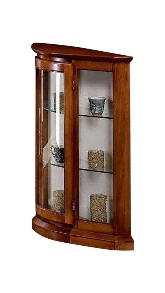 JVmoebel Vitrine Vitrinen Glas Schrank Braun Vitrine Wohnzimmer Holz Anrichte Luxus von JVmoebel