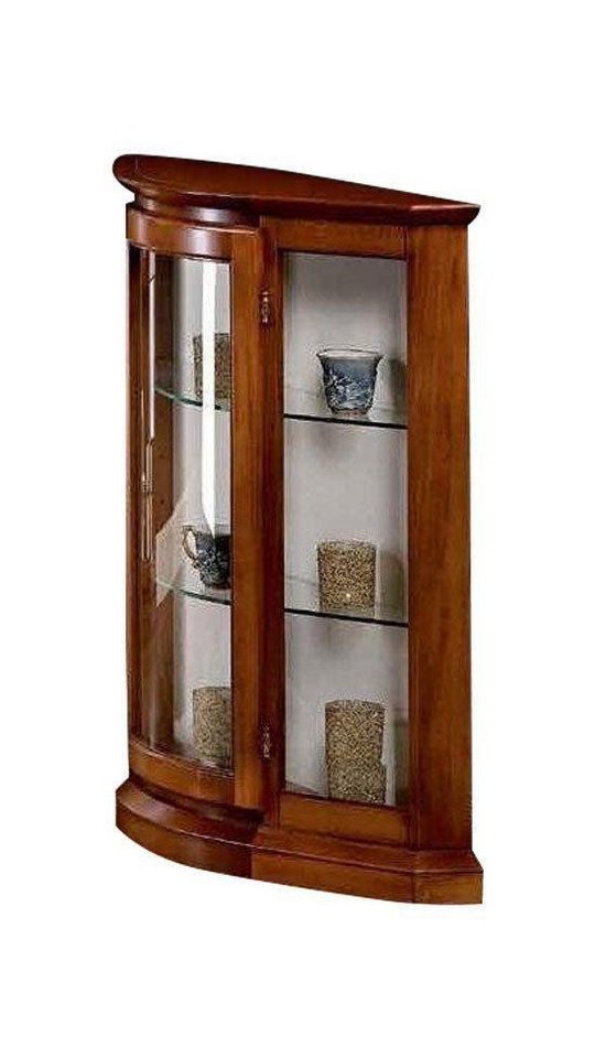 JVmoebel Vitrine Vitrinen Glas Schrank Braun Wohnzimmer Holz Anrichte Möbel Braun Made in Europa von JVmoebel