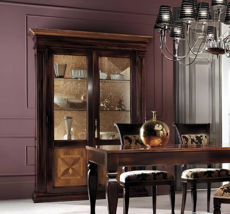 JVmoebel Vitrine Vitrinen Sideboard aus Massivholz für das Wohnzimmer - Vaccari Made in Europa JVmoebel Vitrine Vitrinen Sideboard aus Massivholz für das Wohnzimmer - Vaccari Made in Europa von JVmoebel