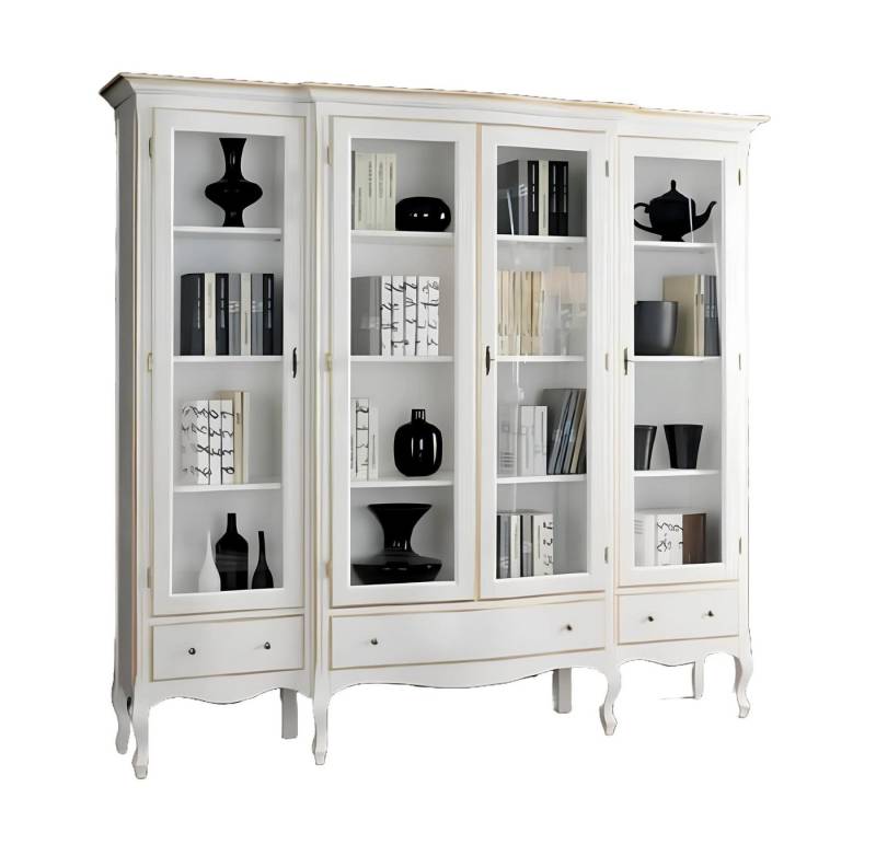 JVmoebel Vitrine Wohnzimmer Vitrine Schrank Bücher Regal Anrichte Klassische Möbel Holz Made in Europa von JVmoebel