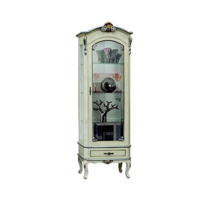 JVmoebel Vitrine Klassische Möbel Holz Weiß Schicke Vitrineschrank Italienische Möbel Made in Europa von JVmoebel