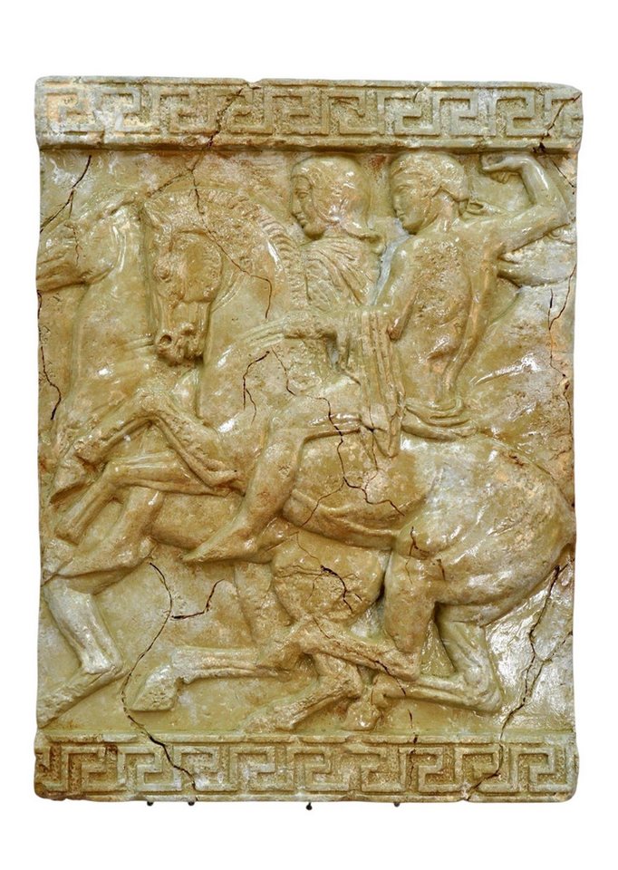 JVmoebel Wanddekoobjekt Alexander der Große Wandrelief Antik Relief Wand Bild Handarbeit Pferd (Wandpanel), Made in Europa von JVmoebel