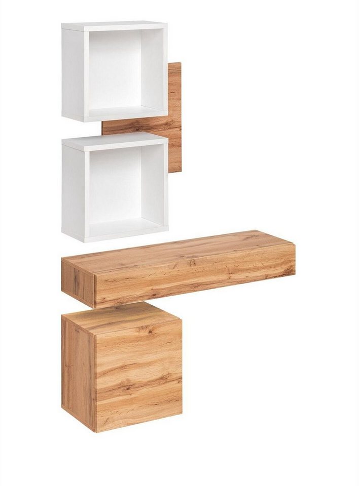 JVmoebel Wandgarderobe Moderne Komplette Einrichtung 4tlg Diele Wandregale (4 St., Eingangshalle, Schublade, Wandregale, Wandschrank), Made in Europa von JVmoebel