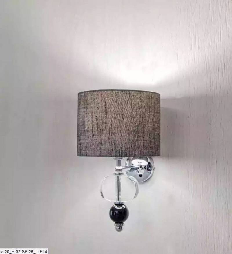 JVmoebel Wandleuchte Graue Moderne Wandleuchte Kronleuchter Wohnzimmer Einrichtung Stil, Leuchtmittel wechselbar, Made in Europa von JVmoebel