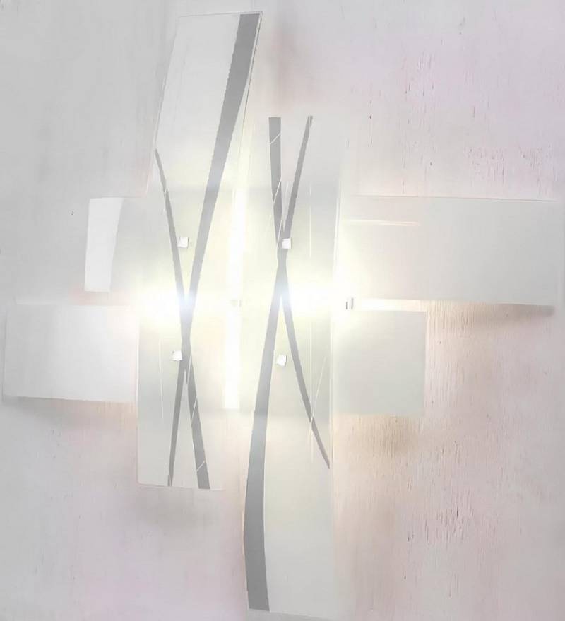 JVmoebel Kronleuchter Modern Wandkronleuchter Design Weißes Wandbeleuchtung Lampe, Leuchtmittel wechselbar, Made in Italy von JVmoebel