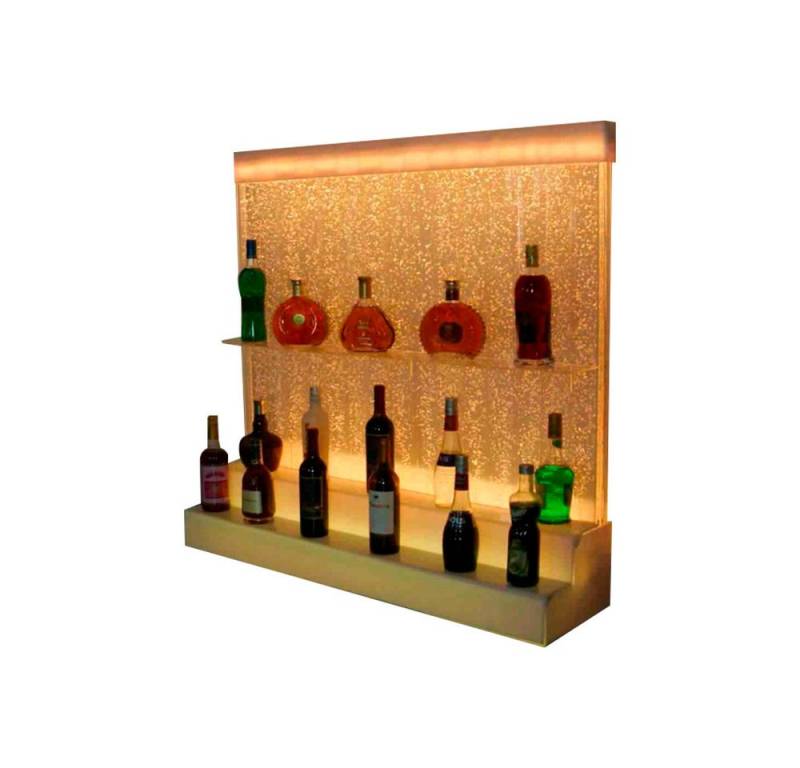 JVmoebel Zimmerbrunnen Led Wasser Wand Regal Bar Einrichtung Ausgefallene Regale Schrank Glas, Made in Europa von JVmoebel