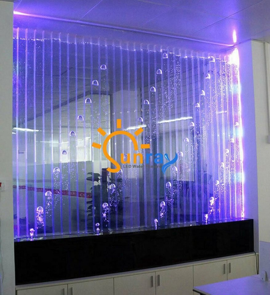 JVmoebel Wandpaneel, Moderne Trennwand Wasser Wände LED Wasserwand Beleuchtete Wand Säulen von JVmoebel