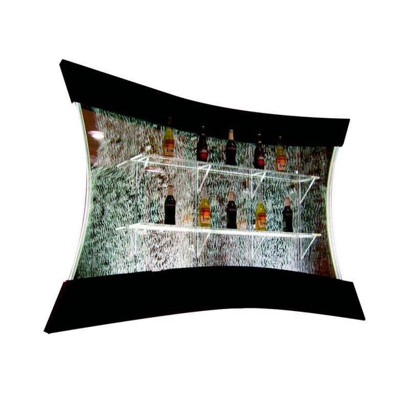 JVmoebel Barschrank Regale Beleuchtet Led Wasser Wand Bar Regal Säule Wassersäulen Theke Made in Europa von JVmoebel