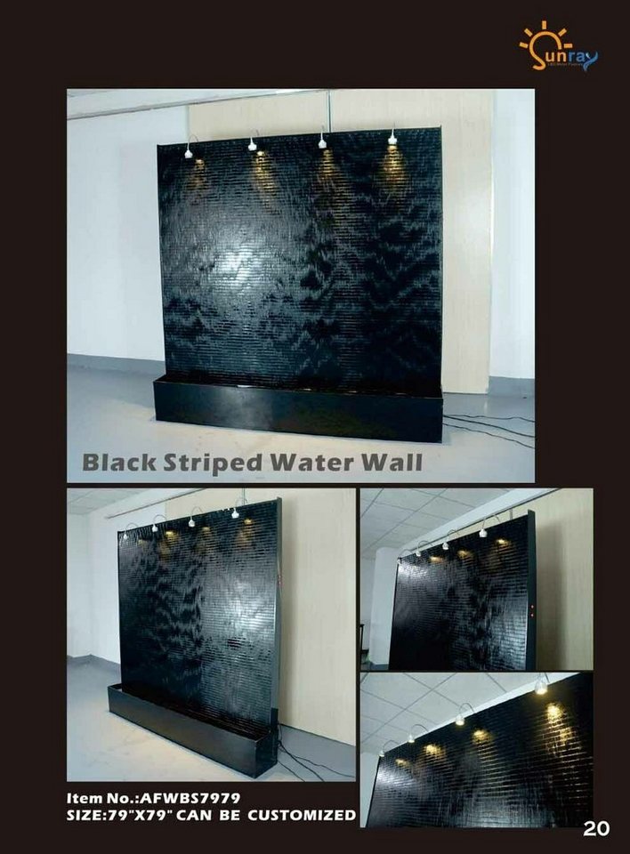 JVmoebel Wandpaneel, Wandpaneel LED Wasserwand Wasser Wände Wasser Blasen Wand Waterwall von JVmoebel