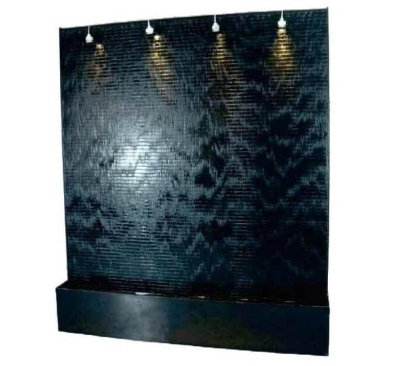 JVmoebel Zimmerbrunnen LED Wasserwand Wasser Wände Wasser Blasen Wand Waterwall 200x200cm, Made in Europa von JVmoebel