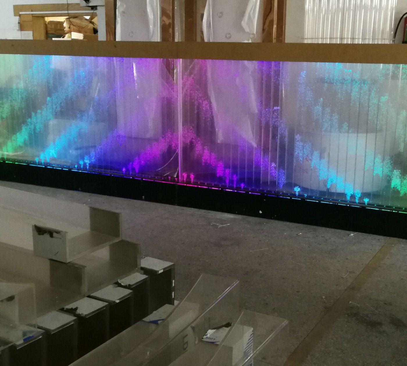 JVmoebel Wandpaneel, Wandpaneel LED Wasserwand Wasser Wände Wasser Blasen Wand Waterwall von JVmoebel