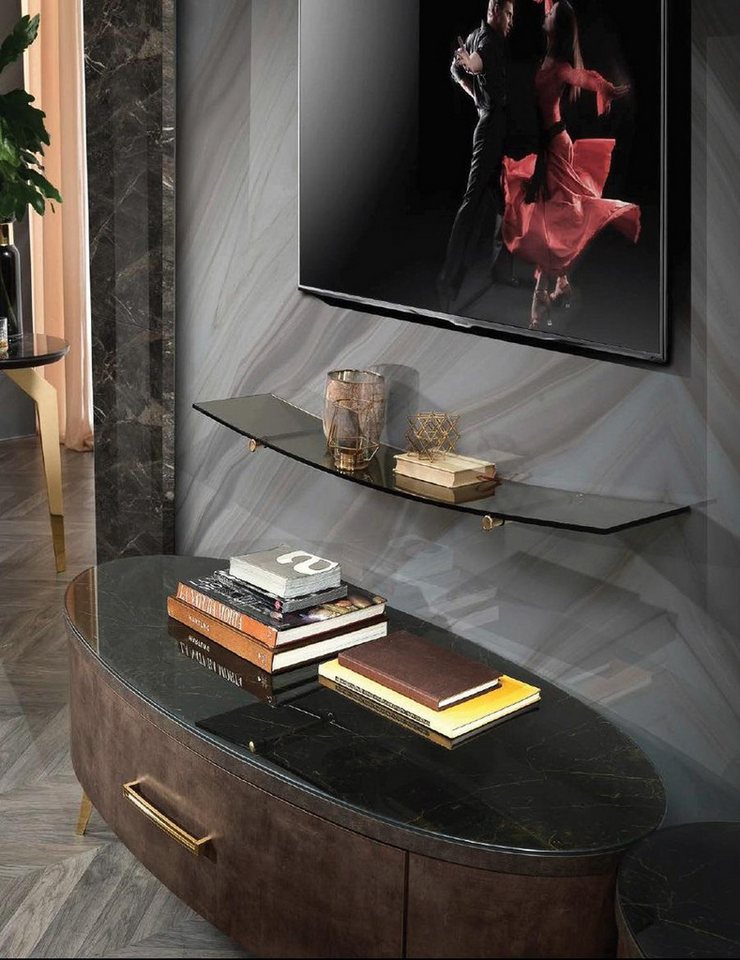 JVmoebel Wandregal Weißes Wandregal aus Glas für Bücher im Wohnzimmer, Made in Europa JVmoebel Wandregal Weißes Wandregal aus Glas für Bücher im Wohnzimmer, Made in Europa von JVmoebel