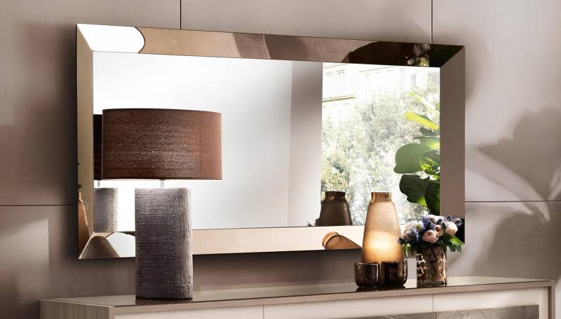 JVmoebel Wandspiegel Dekorativer Hängespiegel aus Holz für das Wohnzimmer kaufen, Made in Europa von JVmoebel