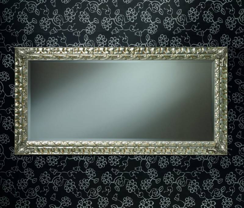 JVmoebel Wandspiegel Eleganter Wandspiegel mit Holzrahmen - Möbelstück aus Glas, Made in Europa von JVmoebel