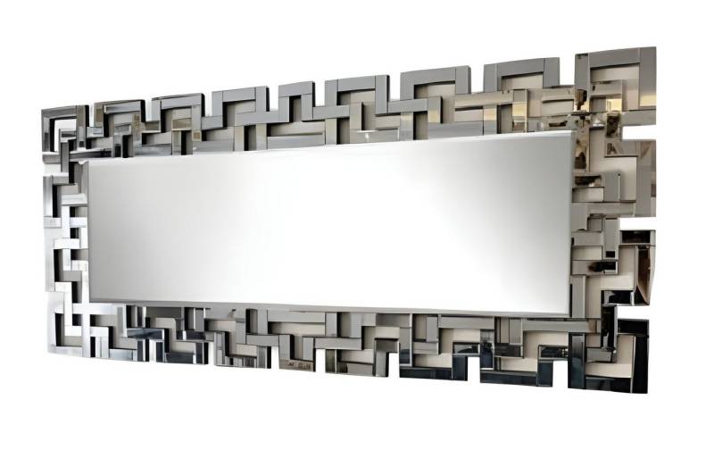 JVmoebel Wandspiegel Grauer Spiegel aus Glas modern, eleganter Wandspiegel, Made in Europe von JVmoebel