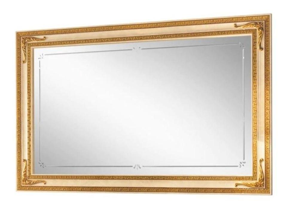 JVmoebel Wandspiegel Klassischer Spiegel Möbel Gold 170x110 Holz Rahmen Wand von JVmoebel