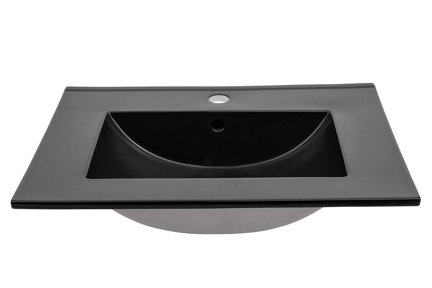 JVmoebel Waschbecken Keramik Waschbecken Schwarze Platte Design Becken Waschschale von JVmoebel