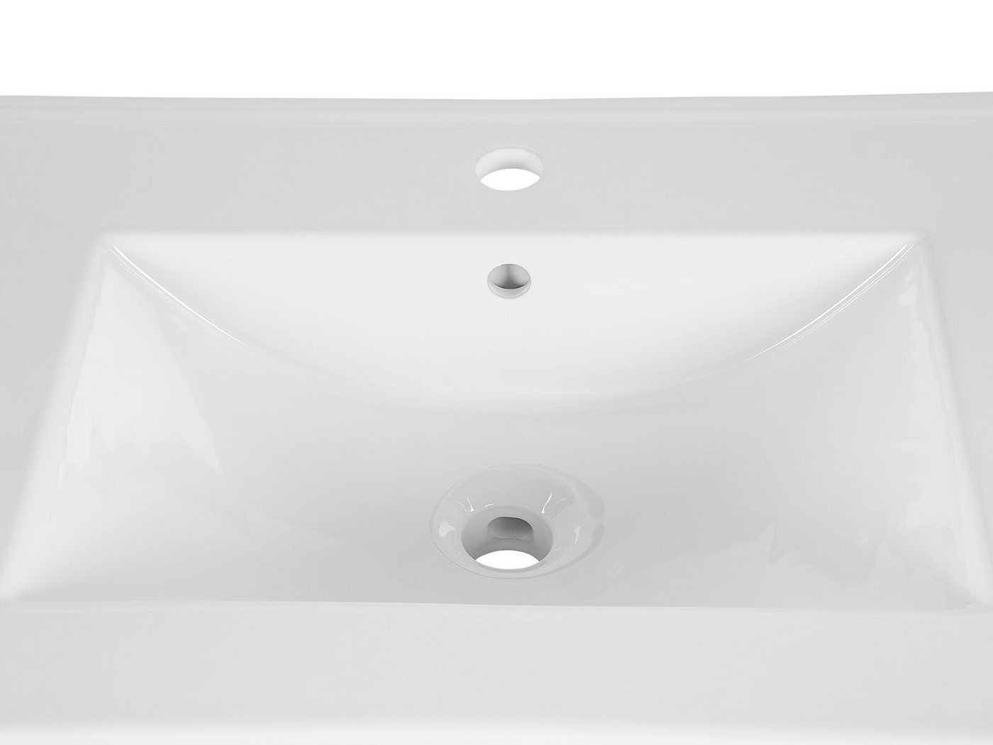 JVmoebel Waschbecken Waschtisch Waschbecken 60 x 46 cm weiss Badezimmer von JVmoebel