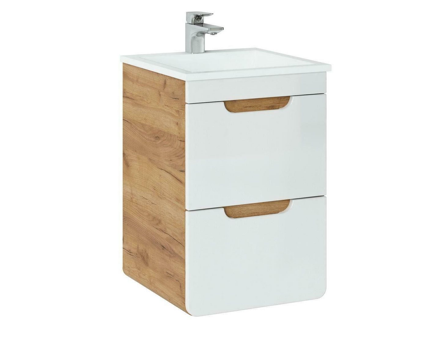 JVmoebel Waschtisch Design Waschbecken 50cm Badezimmer Hochglanz Weiß Neu, Made in Europa JVmoebel Waschtisch Design Waschbecken 50cm Badezimmer Hochglanz Weiß Neu, Made in Europa von JVmoebel