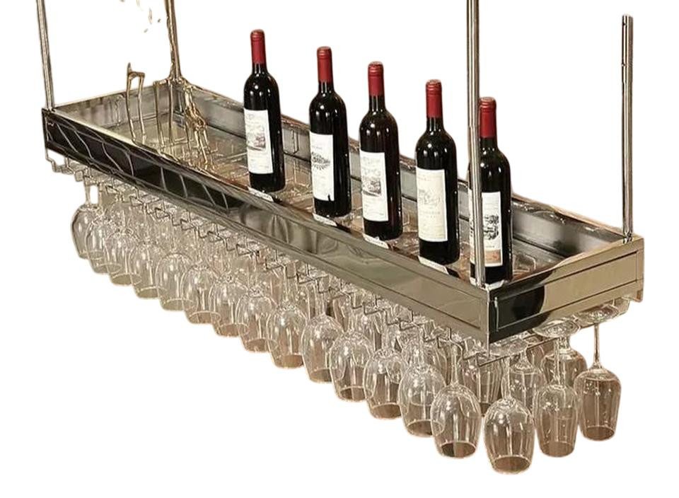JVmoebel Weinregal Weinglashalter Edelstahl Silber – Weinregal & Weinständer, Made in Europe JVmoebel Weinregal Weinglashalter Edelstahl Silber – Weinregal & Weinständer, Made in Europe von JVmoebel