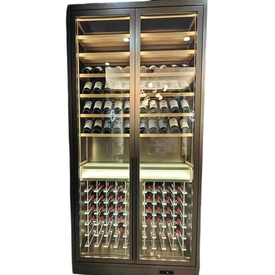 JVmoebel Weinschrank Glas Weinschrank Weinlagerregal Weindisplay Flaschenständer Weinmöbel (1-St) Made in Europe von JVmoebel