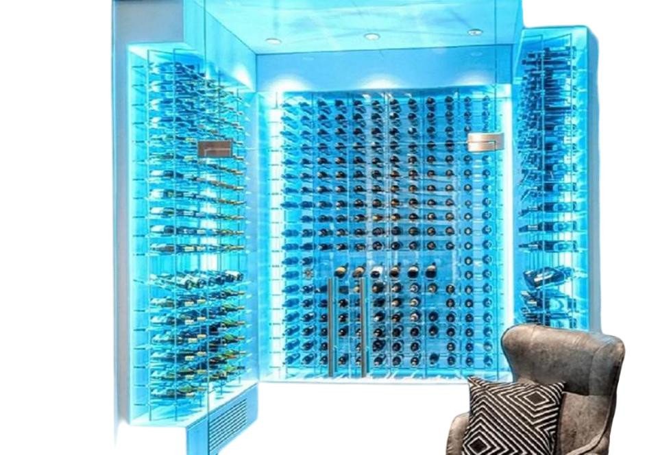 JVmoebel Weinschrank Transparente Weinregale aus Acryl & Edelstahl – Stilvolle Weingestelle Made in Europe JVmoebel Weinschrank Transparente Weinregale aus Acryl & Edelstahl – Stilvolle Weingestelle Made in Europe von JVmoebel